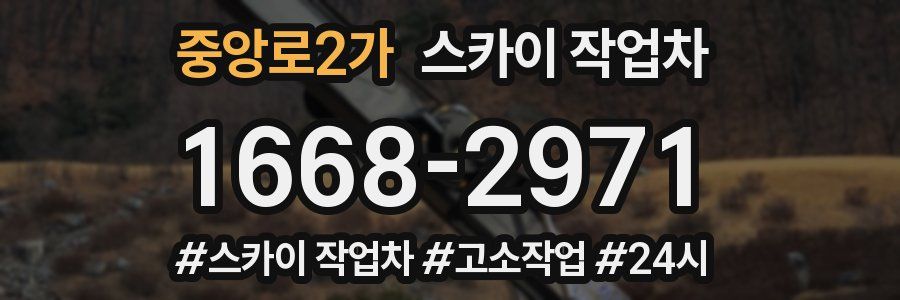 중앙로2가 스카이 작업차