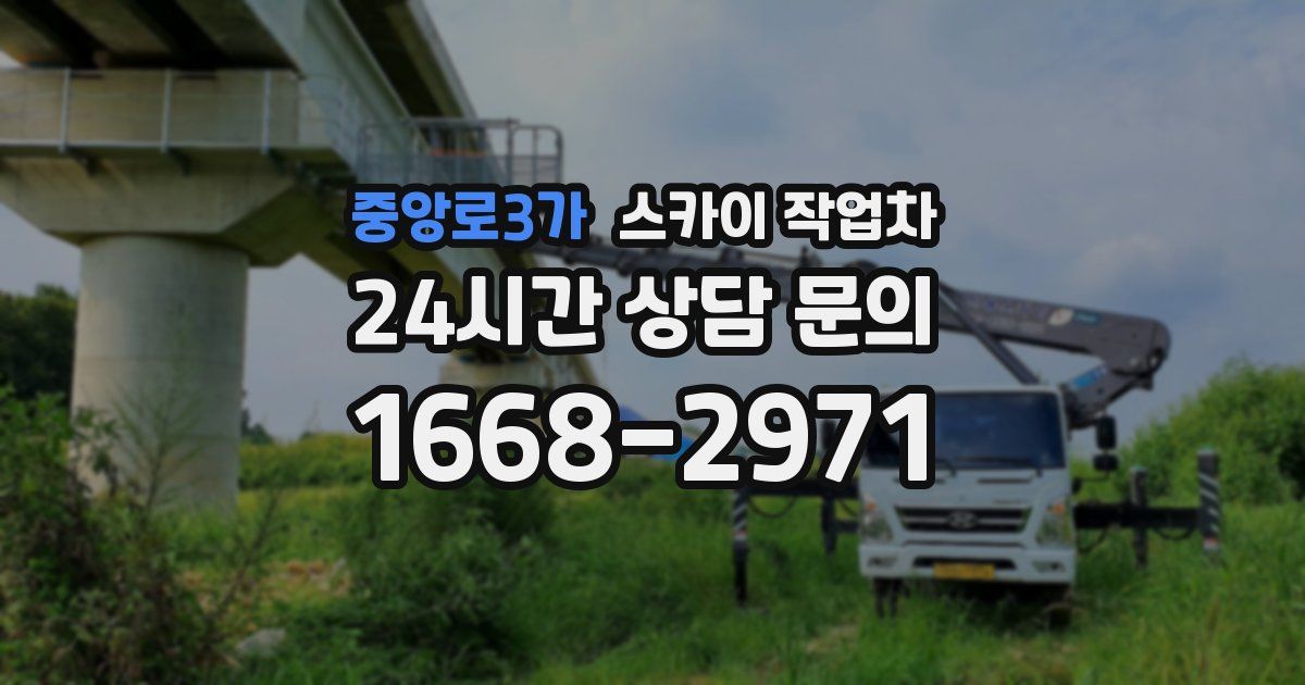 중앙로3가 스카이 작업차