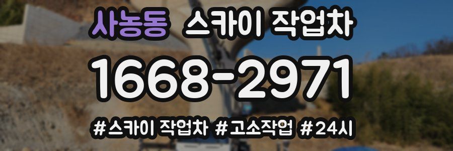사농동 스카이 작업차