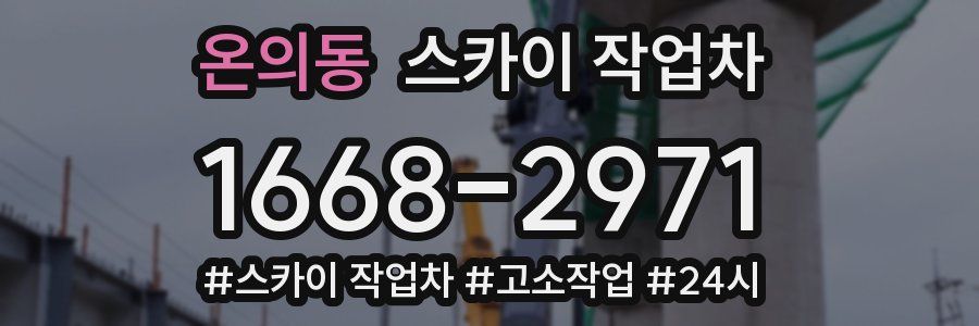 온의동 스카이 작업차