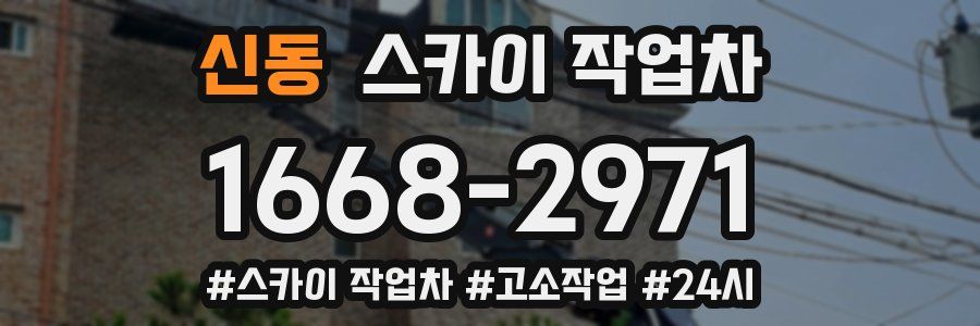 신동 스카이 작업차