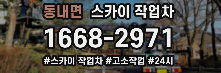 동내면 스카이 작업차