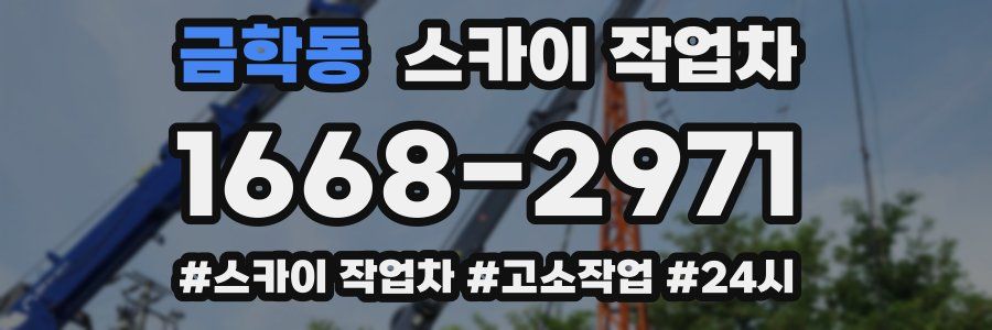 금학동 스카이 작업차