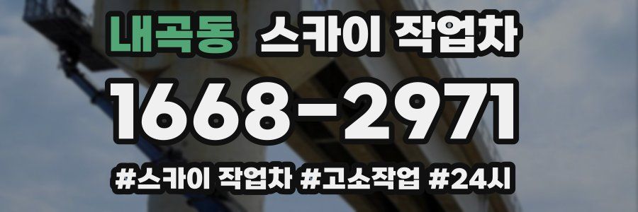 내곡동 스카이 작업차