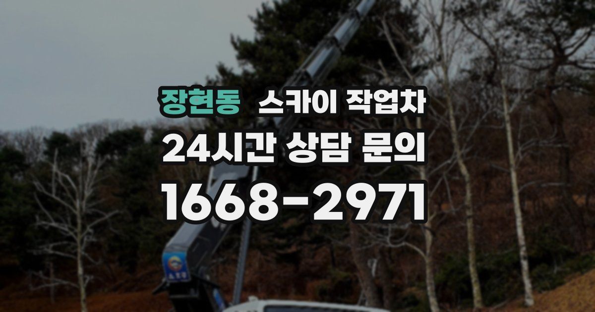 장현동 스카이 작업차