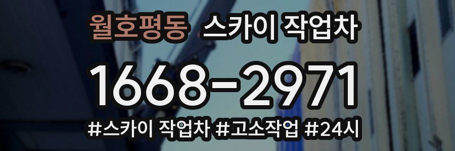 월호평동 스카이 작업차