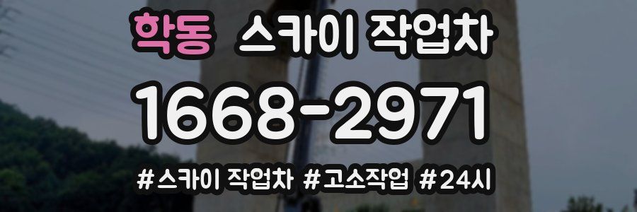 학동 스카이 작업차