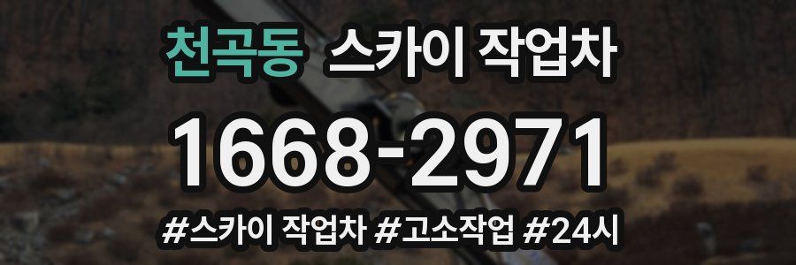 천곡동 스카이 작업차