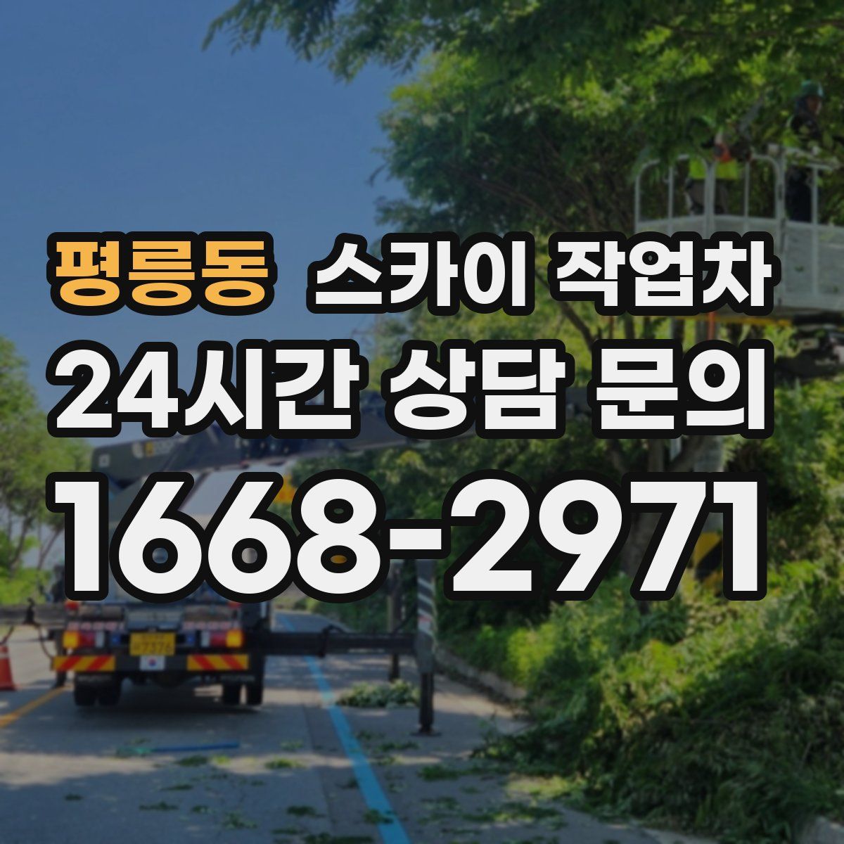 평릉동 스카이 작업차