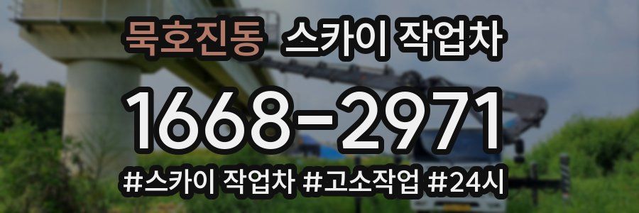 묵호진동 스카이 작업차