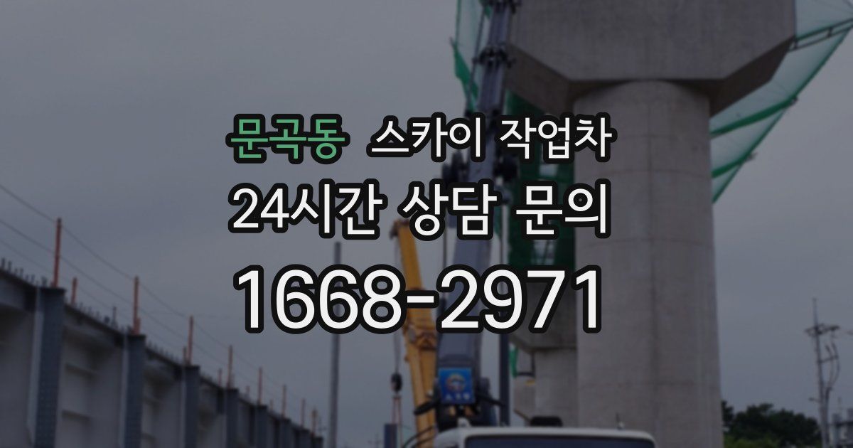 문곡동 스카이 작업차