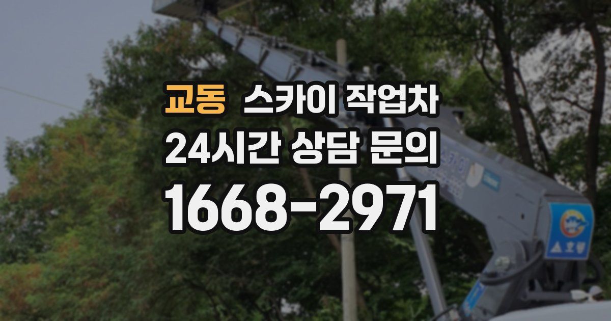 교동 스카이 작업차