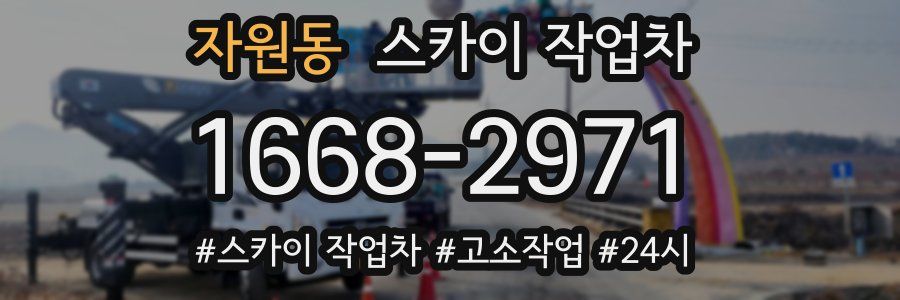 자원동 스카이 작업차