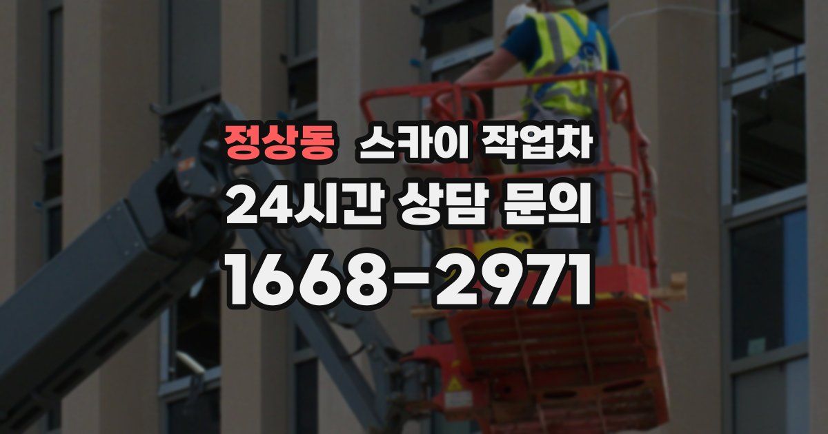 정상동 스카이 작업차