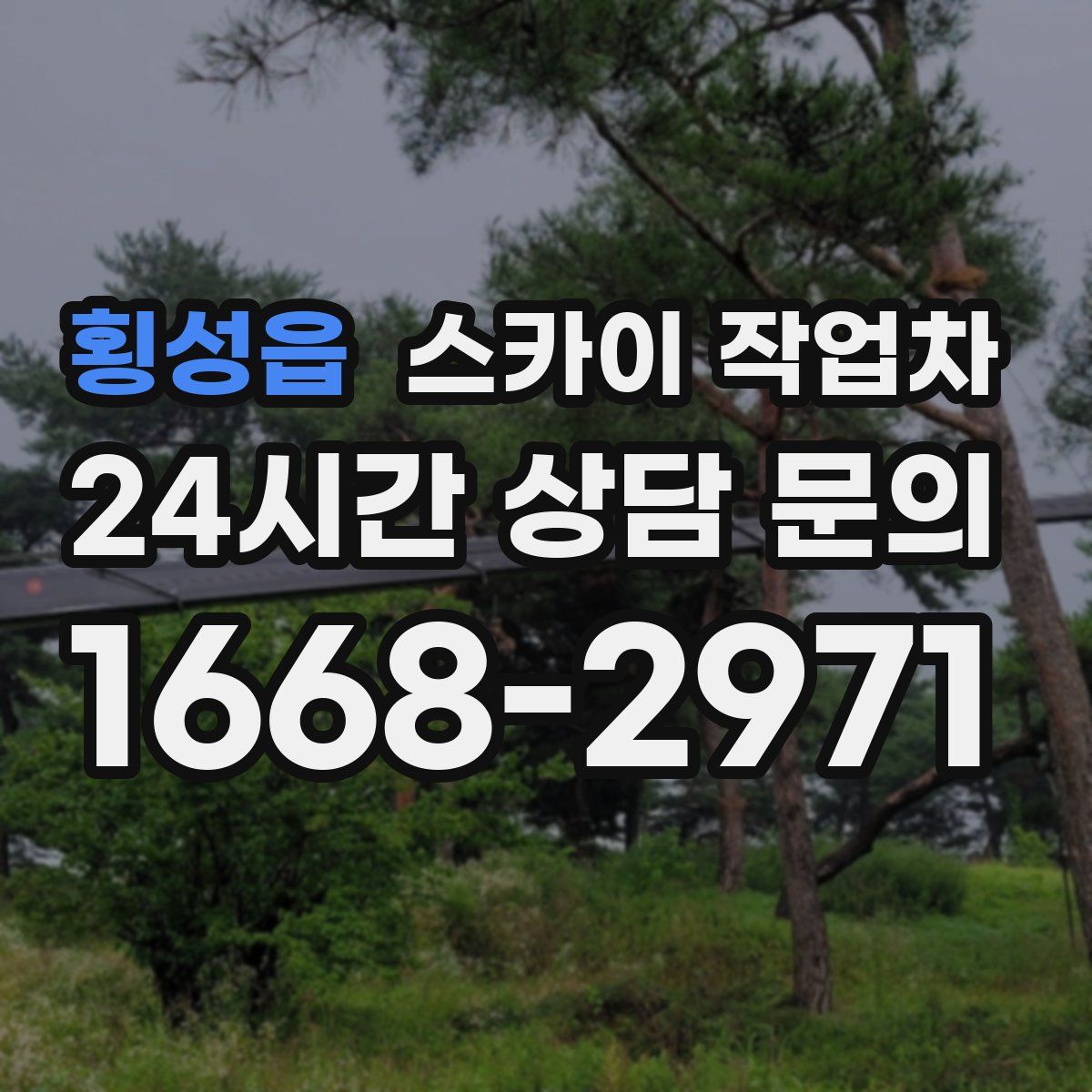 횡성읍 스카이 작업차