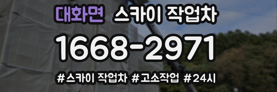 대화면 스카이 작업차