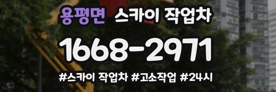 용평면 스카이 작업차