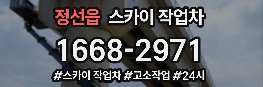 정선읍 스카이 작업차