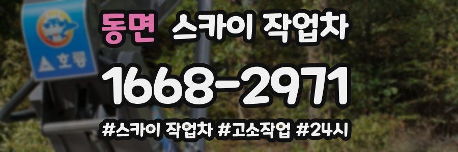 동면 스카이 작업차