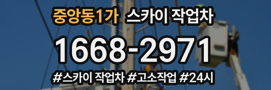 중앙동1가 스카이 작업차