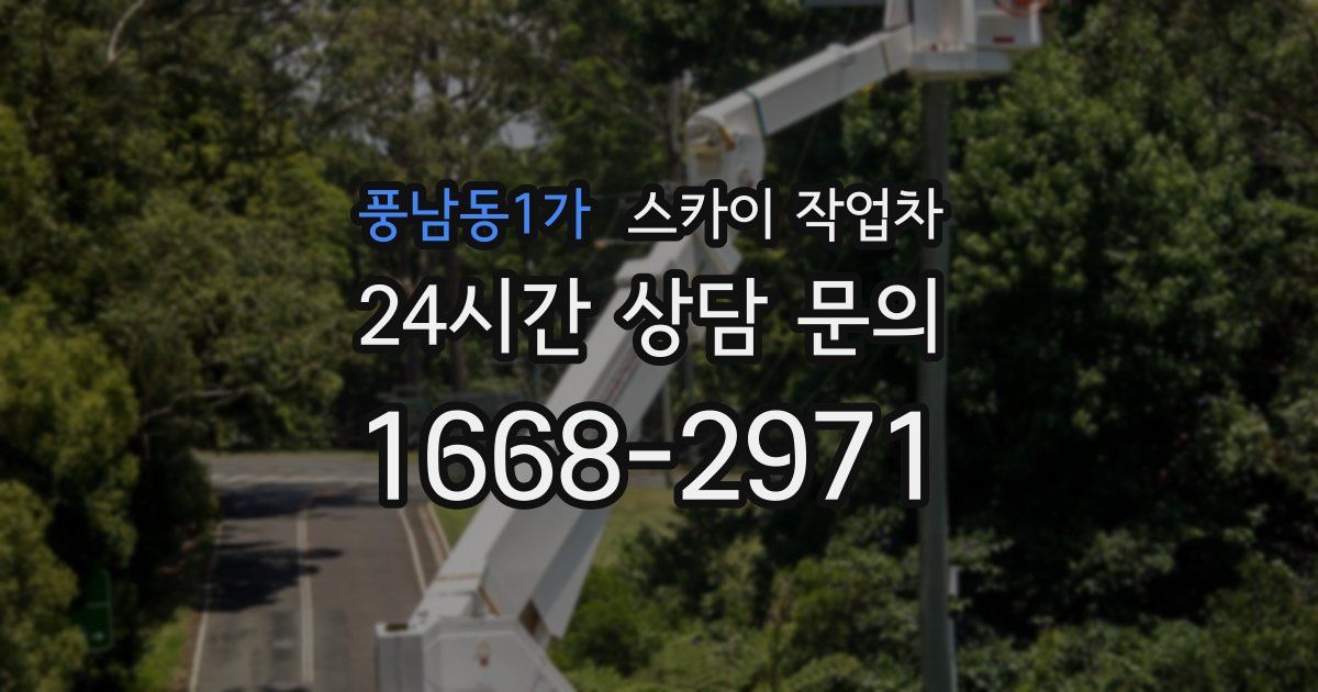 풍남동1가 스카이 작업차