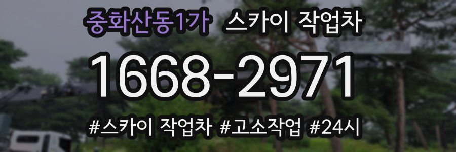 중화산동1가 스카이 작업차