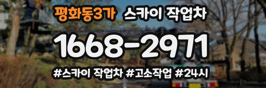 평화동3가 스카이 작업차