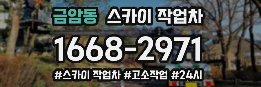금암동 스카이 작업차