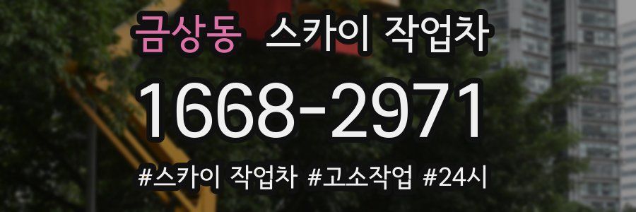 금상동 스카이 작업차