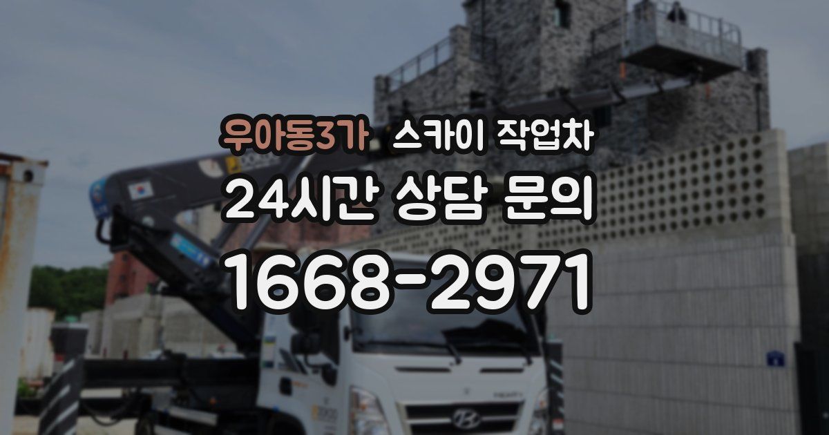 우아동3가 스카이 작업차