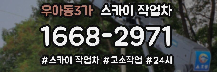 우아동3가 스카이 작업차
