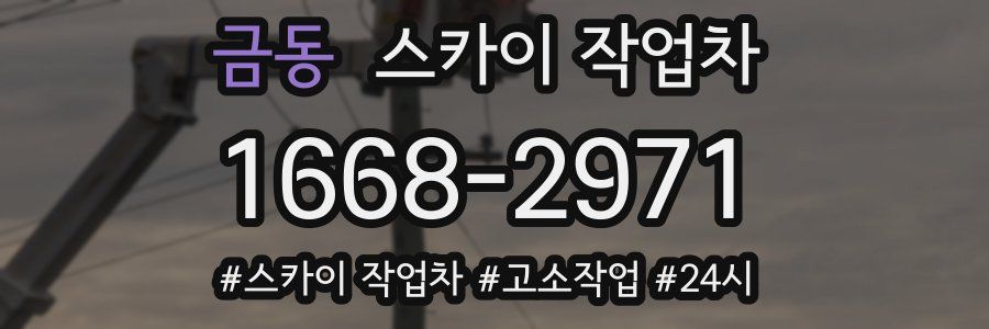 금동 스카이 작업차