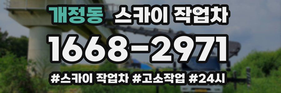 개정동 스카이 작업차