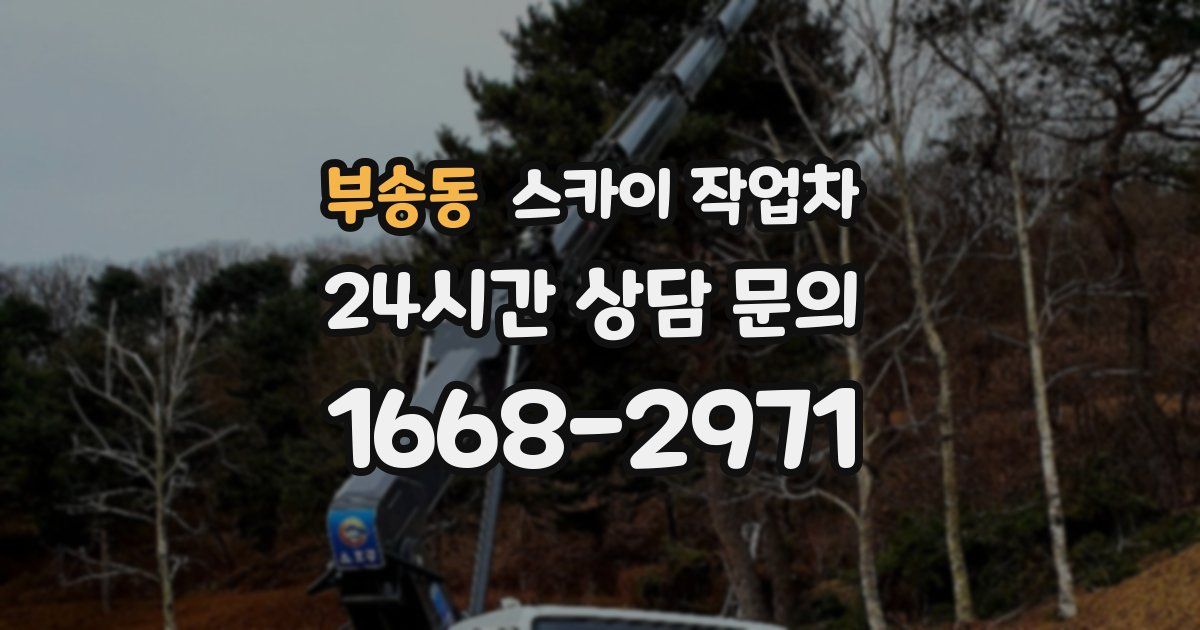부송동 스카이 작업차