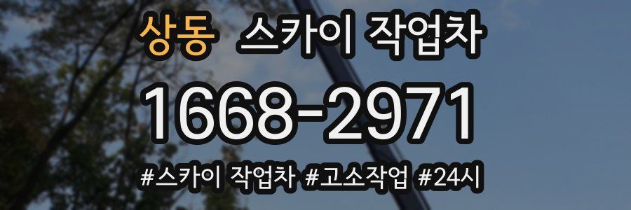 상동 스카이 작업차