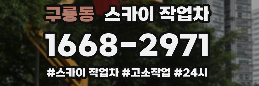 구룡동 스카이 작업차