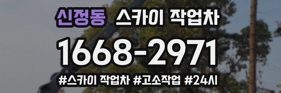 신정동 스카이 작업차