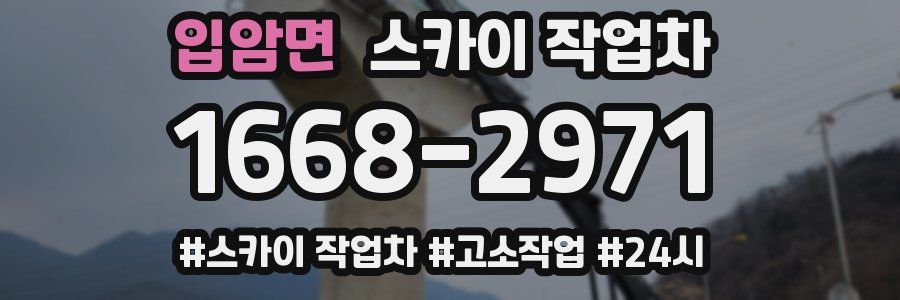 입암면 스카이 작업차