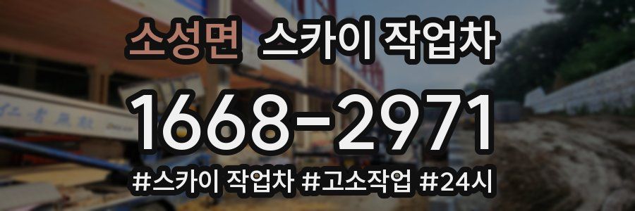 소성면 스카이 작업차