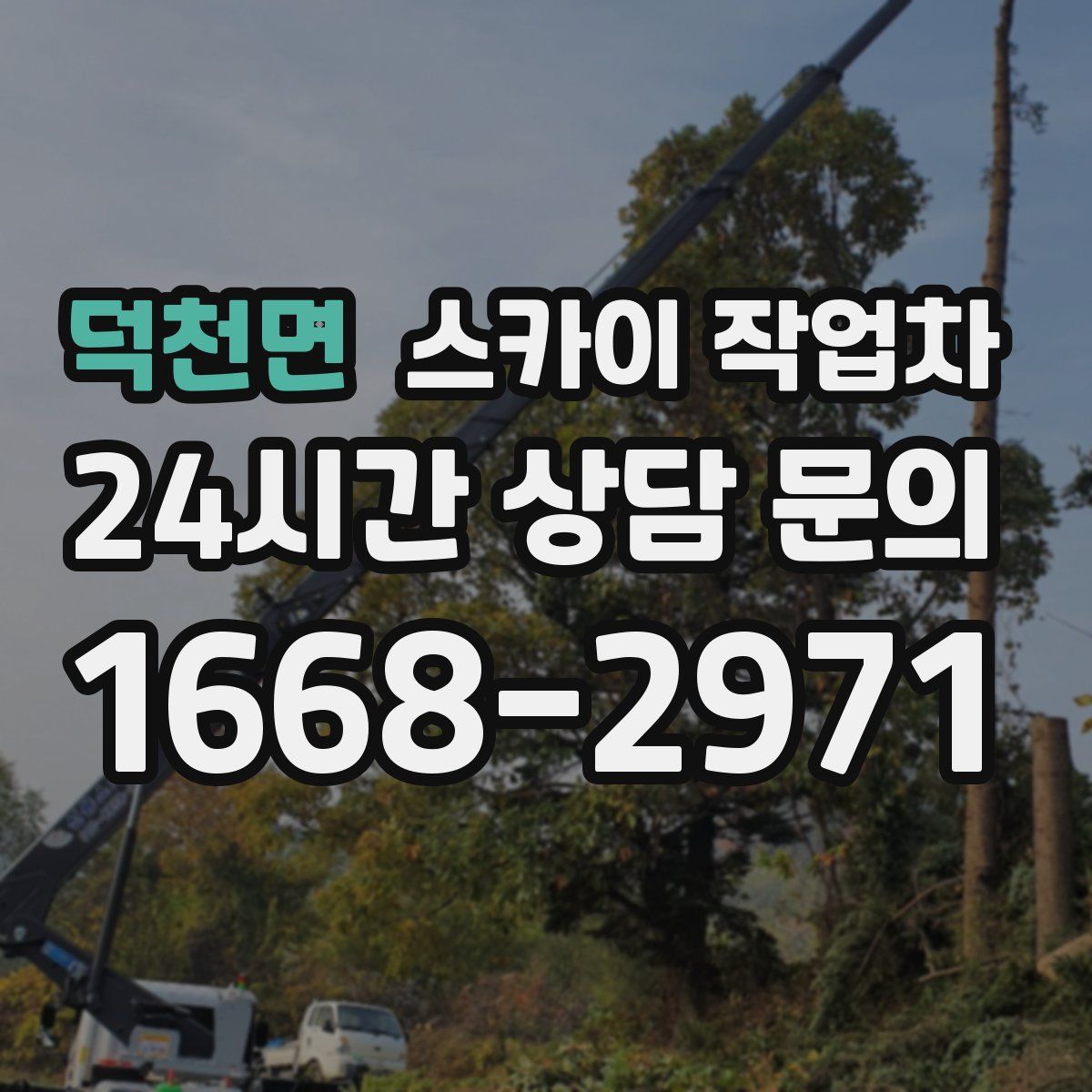 덕천면 스카이 작업차