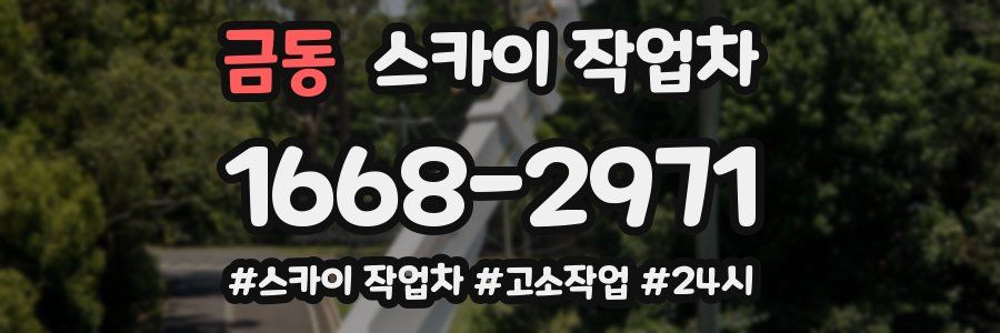 금동 스카이 작업차