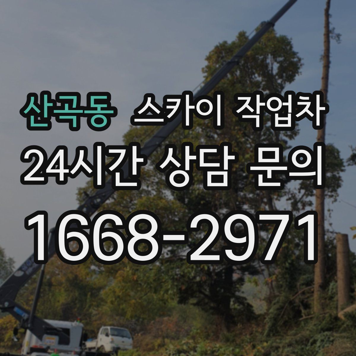 산곡동 스카이 작업차