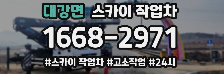 대강면 스카이 작업차