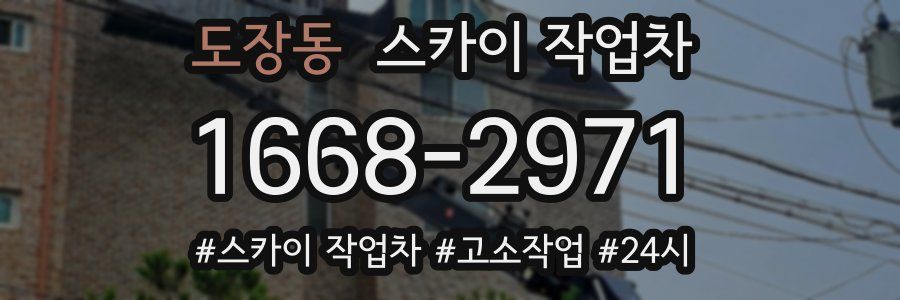 도장동 스카이 작업차