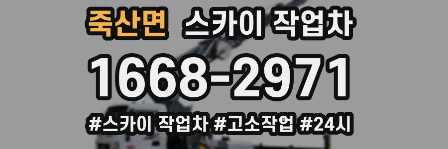 죽산면 스카이 작업차