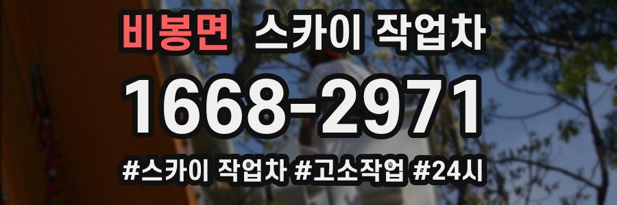 비봉면 스카이 작업차