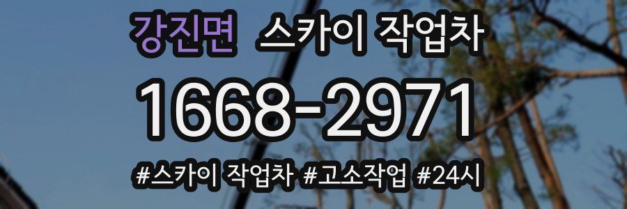 강진면 스카이 작업차