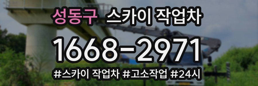 성동구 스카이 작업차