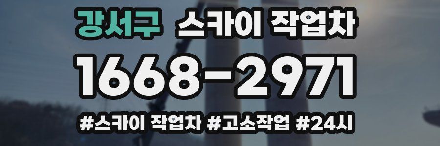 강서구 스카이 작업차