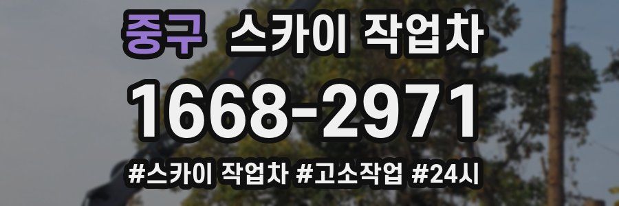 중구 스카이 작업차